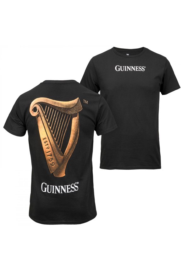Harp Logo Front and Back Print T-Shirt-Small