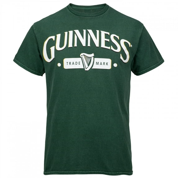 Guinness Logo Forest Comfort Green T-Shirt-Large