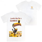 Guinness Lovely Day Gilroy Toucan Premium Soft Front Back Print T-Shirt-Medium