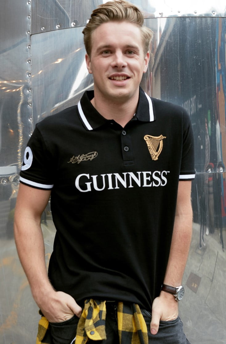 Guinness black polo shirt sale
