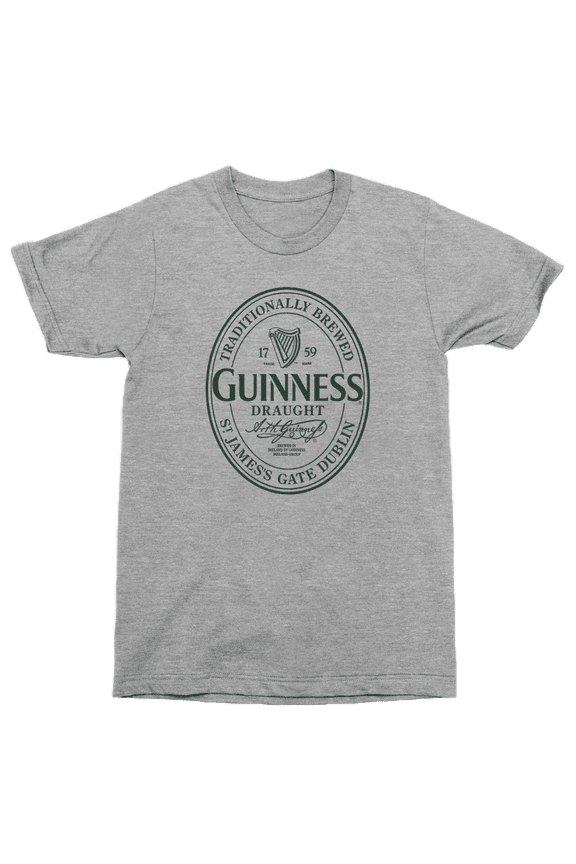 Men's Guinness Short Sleeve Graphic T-Shirt - Gray, Small