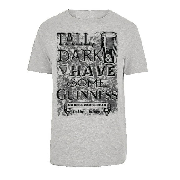 Guinness Men's Tall Dark and Have Some Grey Irish Men T-Shirt
