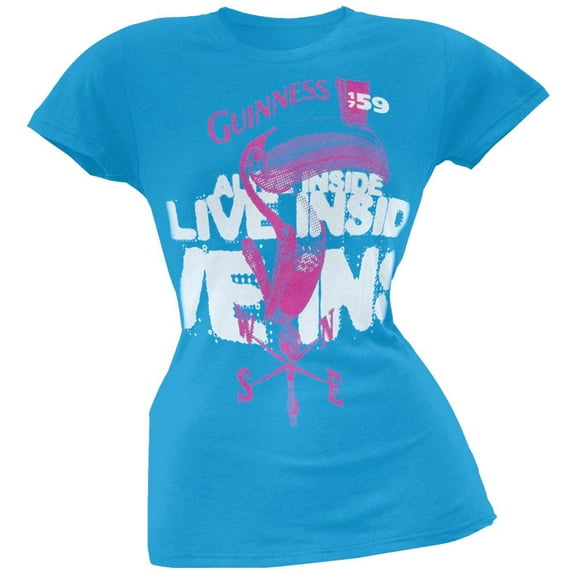 Guinness - Neon Alive Juniors T-Shirt - Large