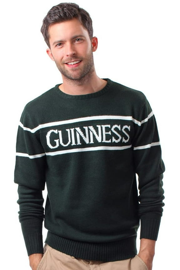 Official Knit Jumper with White Text, Bottle Green Colour Irish Sweatshirt