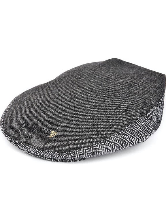 Official Men's Cotton Tweed Flat Cap Newsboy Adult Irish Hat Grey Color