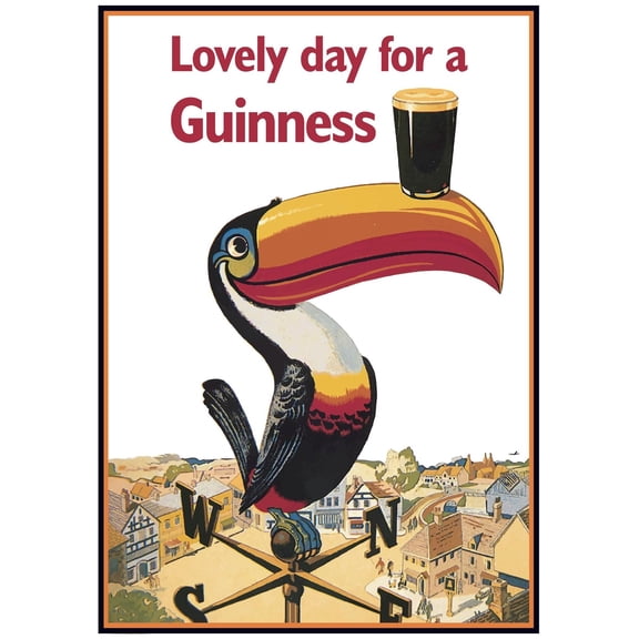 Guinness Poster, Wall Art, Home Decor, Unframed Paper Poster 8x10in