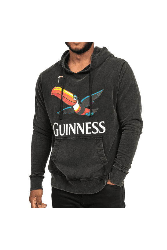 Premium Label Toucan Hoodie - Black / Medium