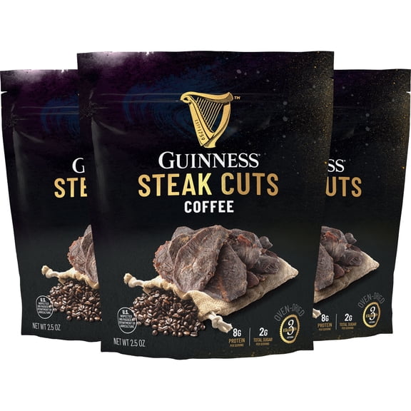 Guinness Steak Cuts Coffee Beef Jerky 3 Pack