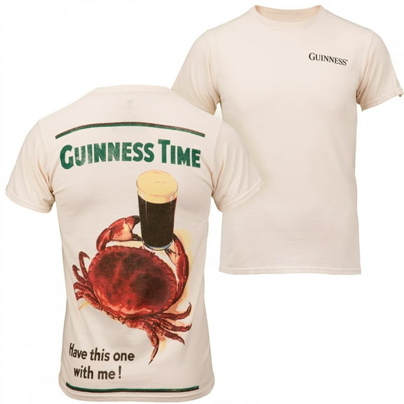 Guinness Time Have This One with Me! Front and Back Print T-Shirt-2XLarge