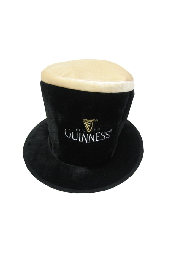 Top Party Hat St. Patrick's Day Apparel 13" Tall, Black Pint Fun Hat