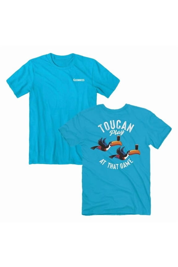 890571-large Toucan Play at that Game Front & Back Print T-Shirt, Blue - Large