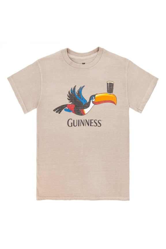 Gilroy Toucan - Tan Pigment Dye Premium T-Shirt-Medium