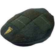 Guinness Tweed Patch Flat Cap Green