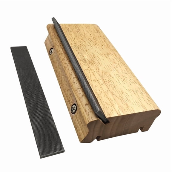 Guitar 3/23/35 Degree Fret File Sanding Fret Leveler Sanding Polishing File Crowning End Beveling File Guitar Part A,1 * Fret Beveling File 2 * File,Light Wood Color