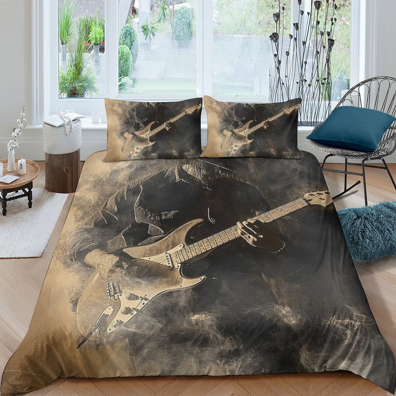 Guitar 3D Printed Bedding Set Duvet Cover Quilt Cover Comforter Covers