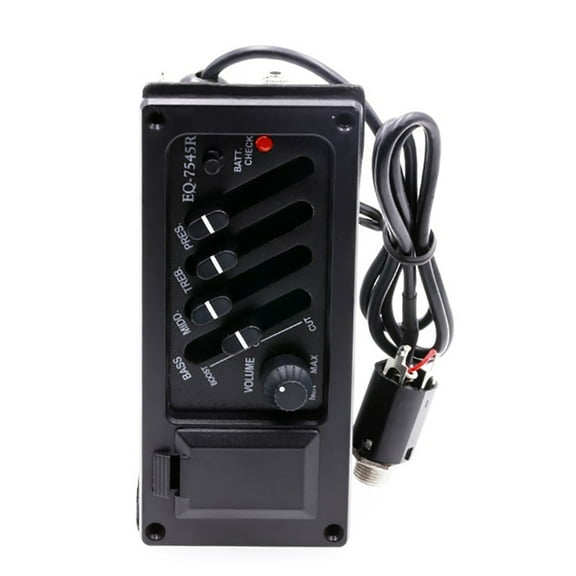 Guitar Piezo Pickups Digital Tuner Amplifier with Tuner Guitar Part 4 Band Guitar Preamp Equalizers Pickups