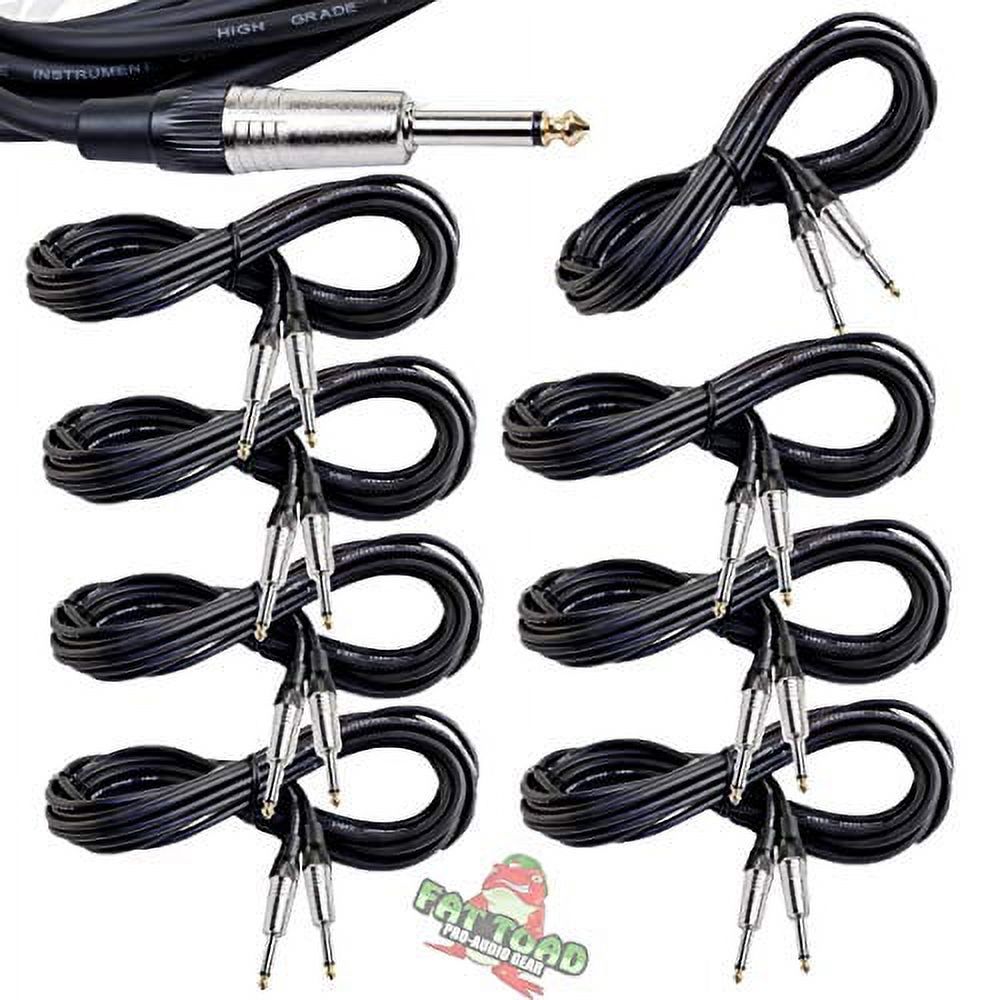 Guitar (8 Pack) Instrument Cord 20GA Patch Conductor For Electric Or