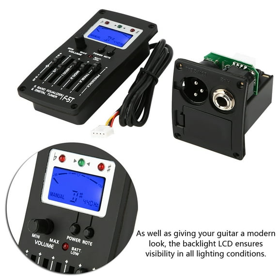 Guitar Accessories Pickup Pick Up, Equalizer Digital Tuner, Up Kit Electric for Acoustic