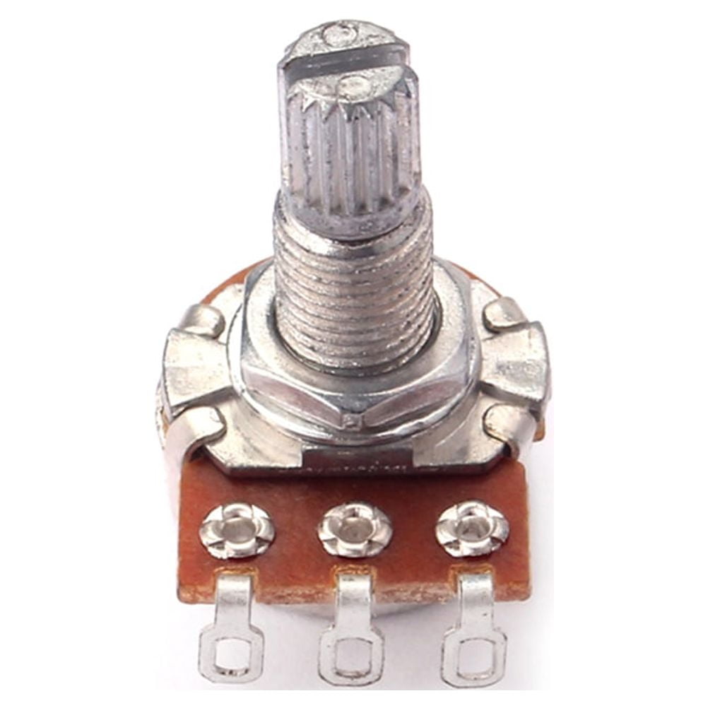 Guitar Accessory A100K Long Knurled Split Shaft Curved Pot Guitar