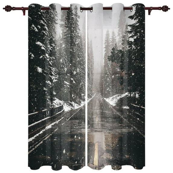 Guitar Acoustic Retro Valance Window Curtains For Living Room Bedroom Kitchen Home Luxury Youth Room Treatment Window Curtains