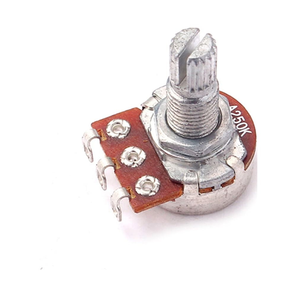 Guitar Acoustic Volume Control Amp Potentiometer A250K Solder Lugs Audiopotentiometers