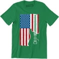 thumbnail image 1 of Guitar American Flag USA Patriotic Guitarist Music Lover Men's T-Shirt, 1 of 4