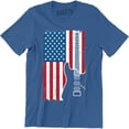 thumbnail image 1 of Guitar American Flag USA Patriotic Guitarist Music Lover Men's T-Shirt, 1 of 4