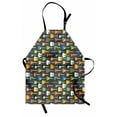 thumbnail image 1 of Guitar Apron Grunge Instruments Strings Creativity Writing Songs Digital Classic Acoustic Music, Unisex Kitchen Bib Apron with Adjustable Neck for Cooking Baking Gardening, Multicolor, by Ambesonne, 1 of 3