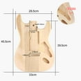 thumbnail image 1 of Guitar Barrel Body Maple Polished Unfinished Electric for ST Accessories, 1 of 5