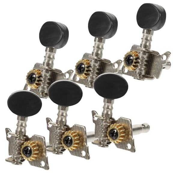 SEWOART 6Pcs Black Guitar Tuner Keys Sturdy Accessories for ng Fixing and Sound Improvement