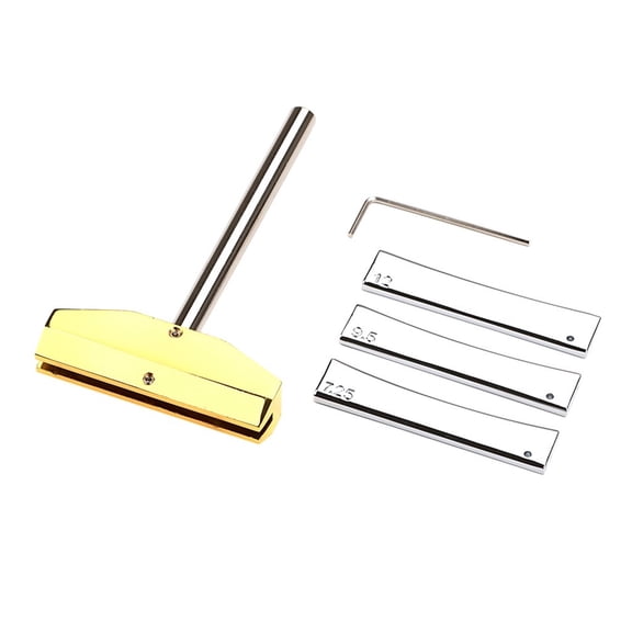 Guitar Bass Fingerboard Fret Press Caul & Fret Inserts with Wrench Luthiers Tool Fingerboard Pressings Tool