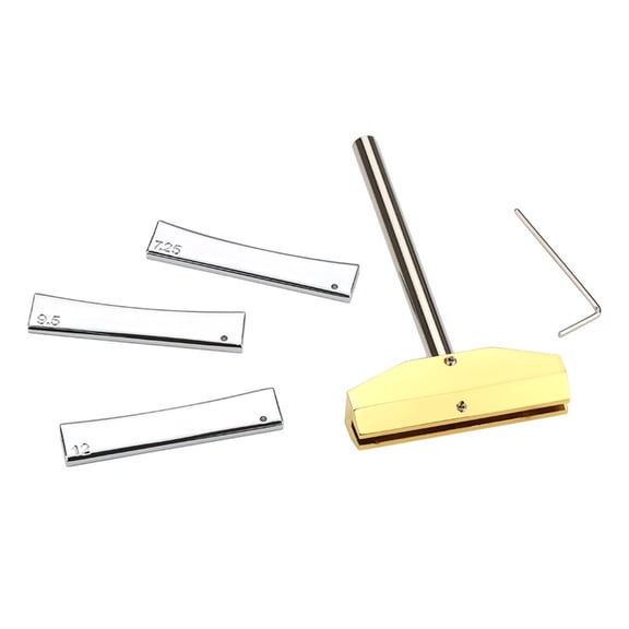 Guitar Bass Fret Press Caul & Fret Inserts Fingerboard Pressings Tool with Wrench Fret Installation Tool