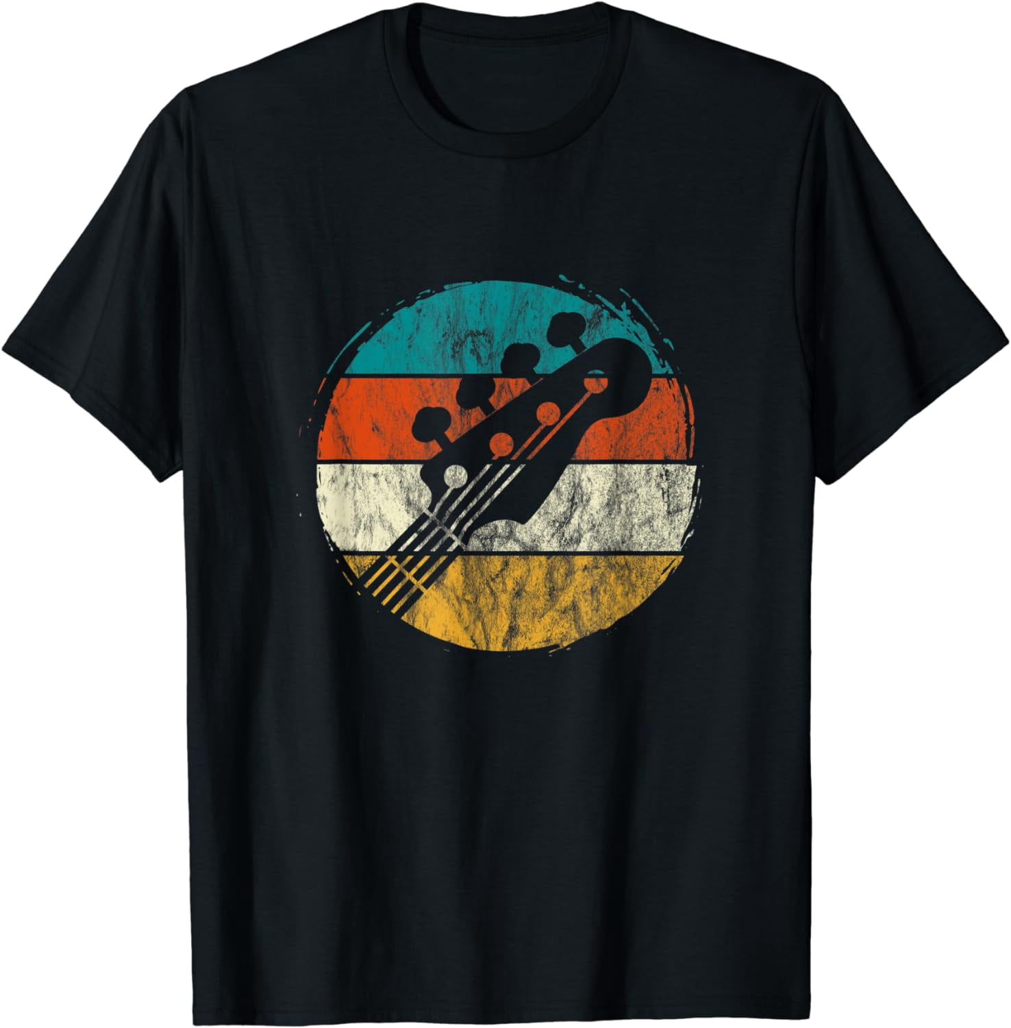 T-shirt Guitariste Rock Music - Design Vintage Pour Musiciens Et Fans