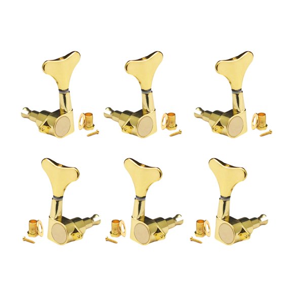 Guitar Bass Tuners Sealed Bass Tuning Pegs Machine Head Replacement for Electric Bass Guitar, Precisions Instrument