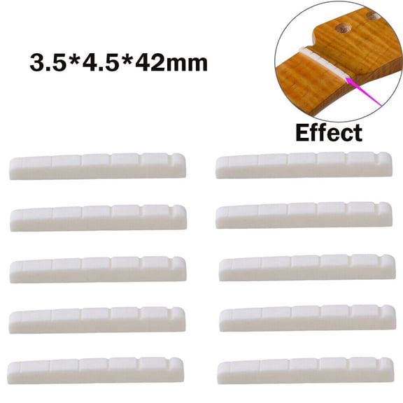 Guitar Bone Saddle Nut Bone Bridge Pins Guitar Luthier Saddle For Gibson US
