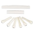 thumbnail image 1 of Guitar Bridge Bone Nut Saddle Set Folk Acoustic Guitar Bone Bridge Pin Nut Saddle Replacement, 1 of 8