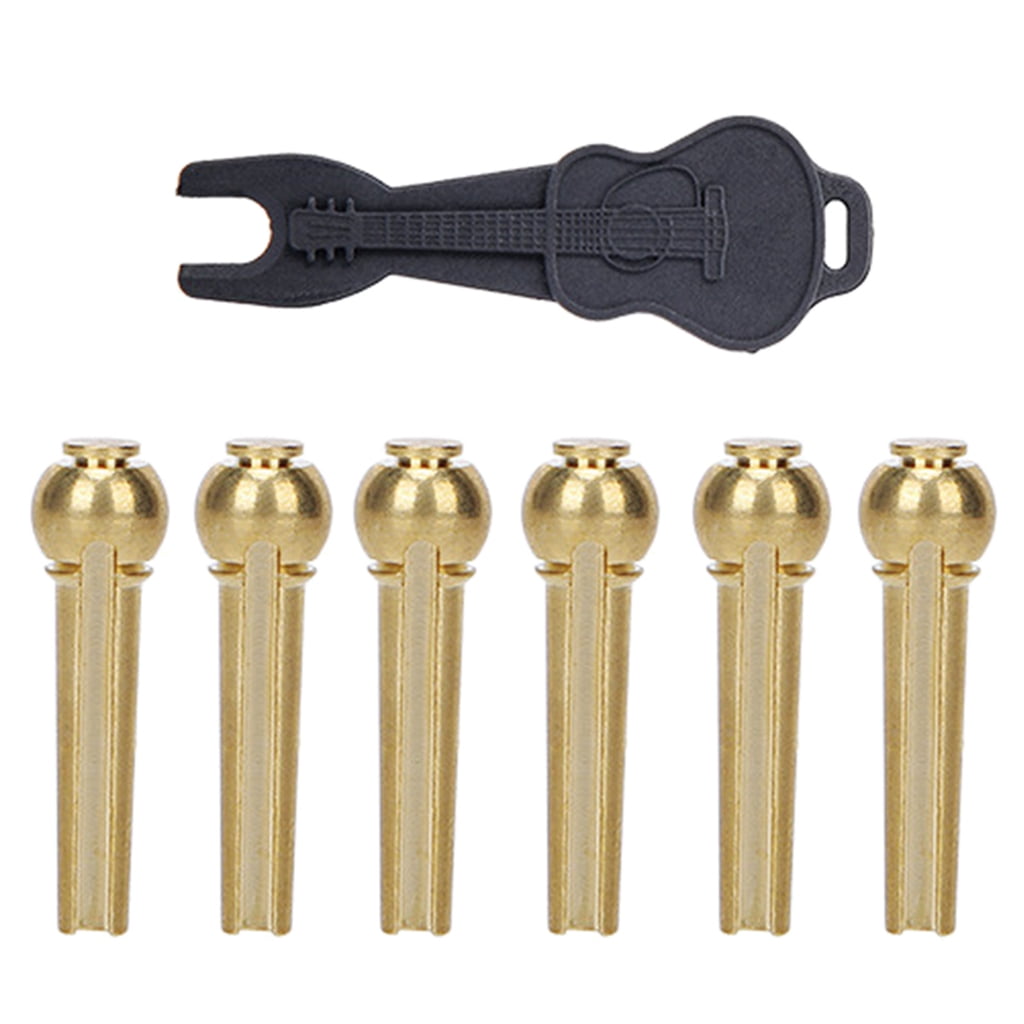 Guitar Bridge Pins String Pegs with Bridge Pin Puller Remover