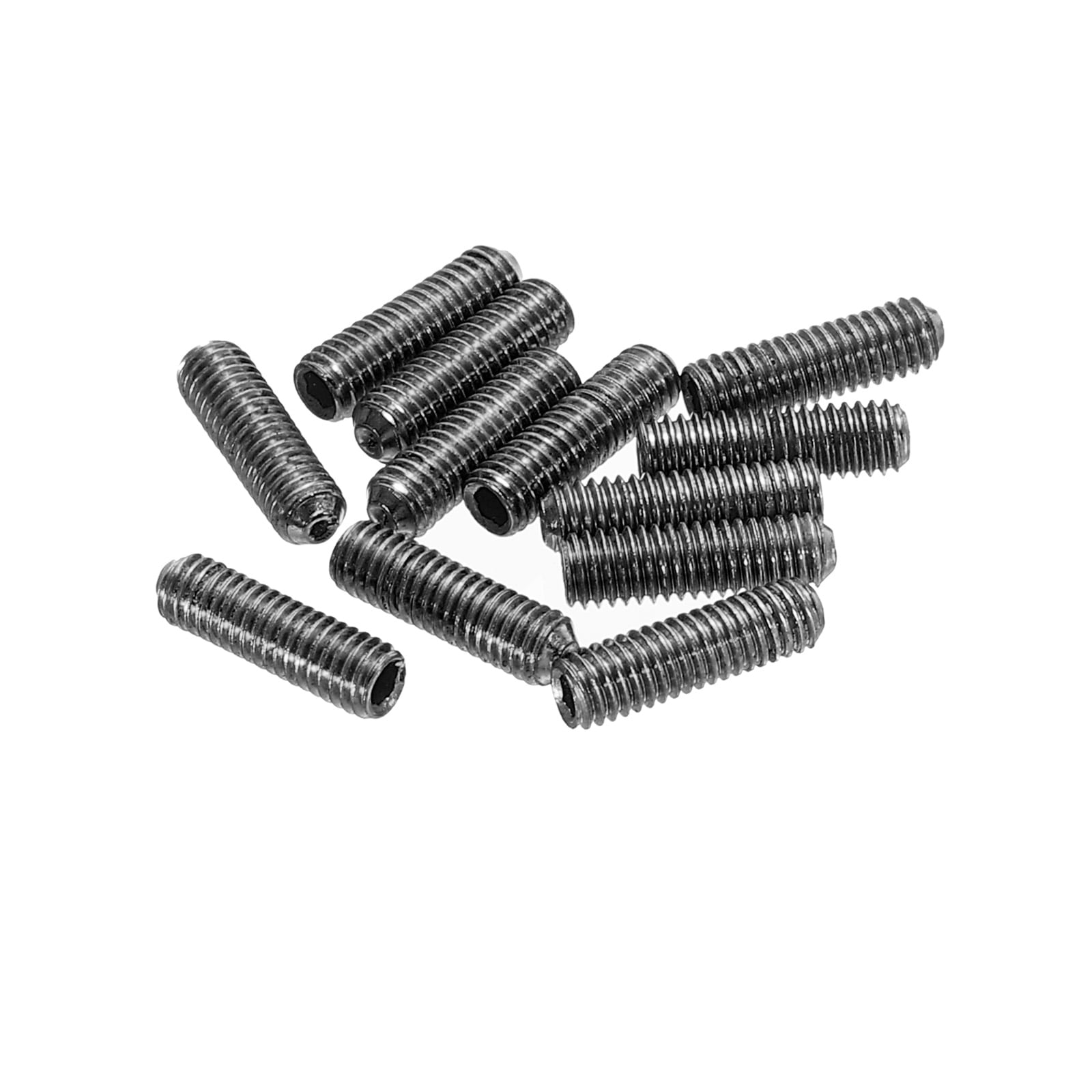 Guitar Bridge Saddle Height Adjustment Screws Metric M3x10 Black for Electric Guitar Bridge