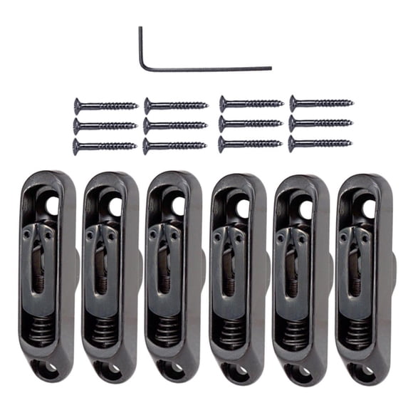 Guitar Bridge Saddle Tailpiece for Electric Guitar Black