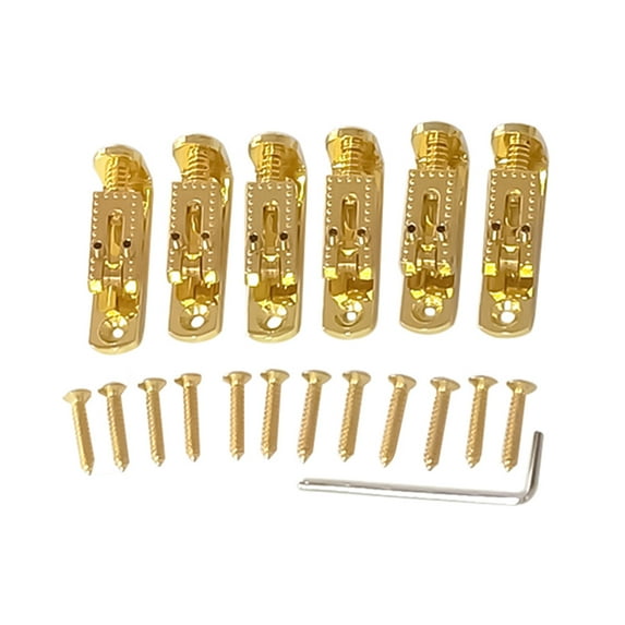 Guitar Bridge Set 6 String Guitar Single Individual Bridge Saddles ...