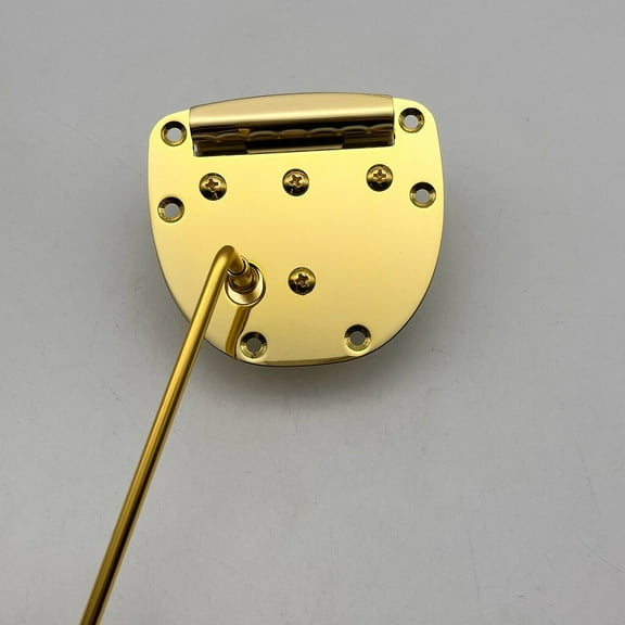 Guitar Bridge Set Metal Tremolo Bridge Set Gold Chrome for Mustang Jazzmaster Guitar Replacement Parts