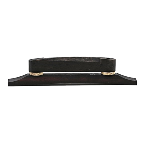 Guitar Bridge Wooden Guitar Bridge Ebony Wood Adjustable Bridge Hardware Accessory for Archtop Guitars