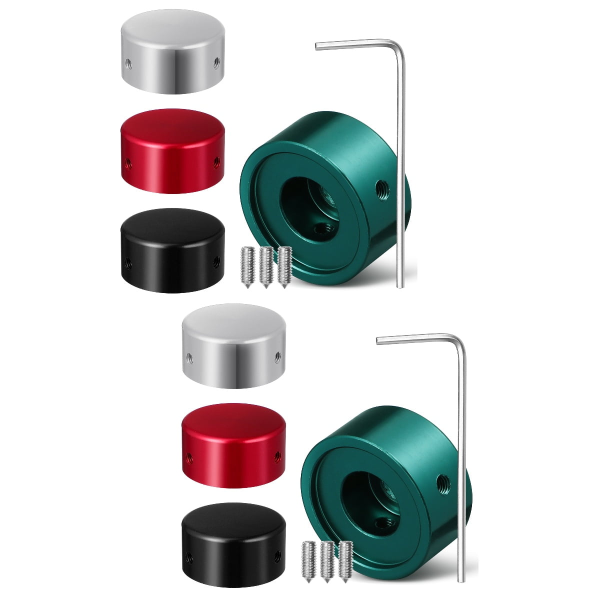 Guitar Button Caps Footswitch 8 Pcs Knob Spikes Electric Guitars Pedal