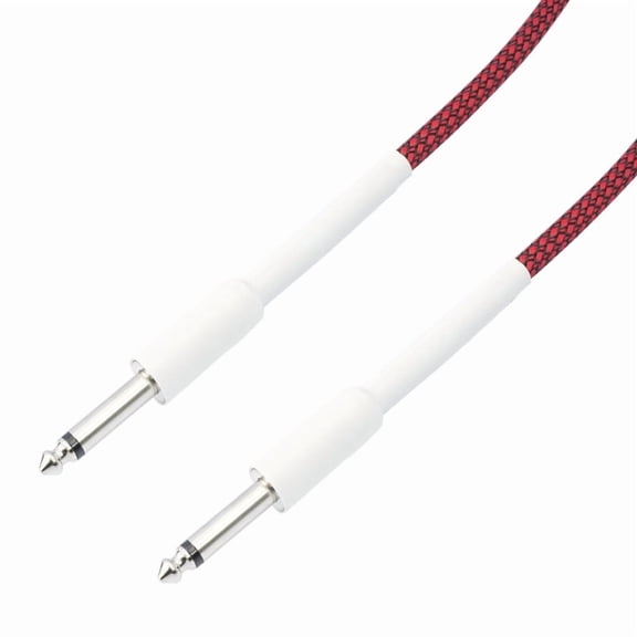 Guitar Cable Electric Instrument Cord 6.35mm to 6.35 1/4 Male Mono Cord for Electric Mandolin