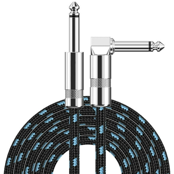 Guitar Cable Instrument Cord AMP Cord for Bass Electric Guitar Keyboard Black Blue