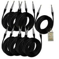thumbnail image 1 of Guitar Cables (8 Pack) Instrument Cord by Fat Toad 24GA Patch Conductor for Electric or Acoustic Guitar, Bass, Pedals, Keyboards, Speakers, Amplifiers Shielded 20FT Quarter Inch Gold Jack Wires, 1 of 13