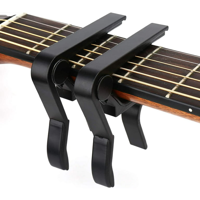 Guitar Capo, 2 Pack Quick Change Key Guitar Capo For Acoustic Electric  Classical Guitar, Black