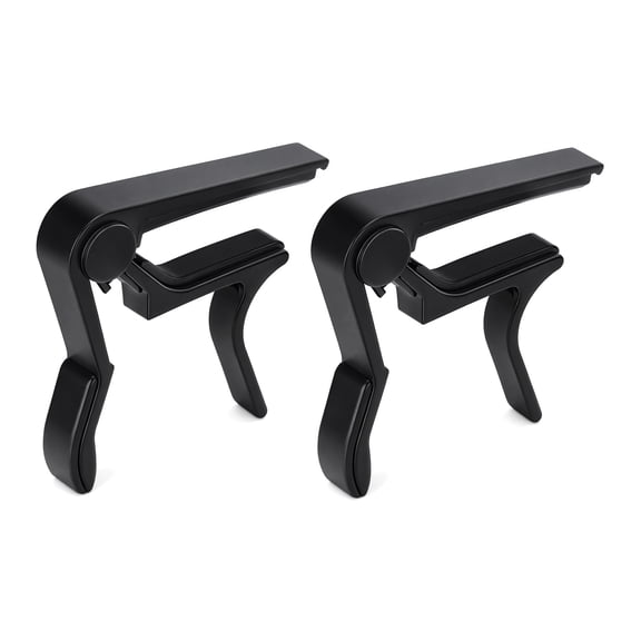 WEAIZYS Guitar Capo, 2 Pack Quick Change Key Guitar Capo For Acoustic Electric Classical Guitar, Black