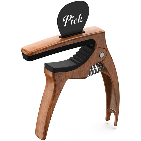 Guitar Capo,3in1 Zinc Metal Capo for Acoustic and Electric Guitars (with Pick Holder and 4Picks),Ukulele,Mandolin,Banjo,Guitar Accessories