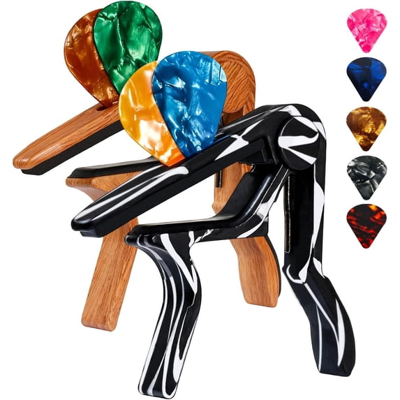Uklele String Guitar Capo for Acoustic and Electric Guitars 6-String Acoustic ...